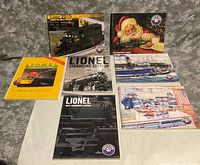 All seven catalogs arranged for overview