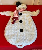 Full view of snowman bunting front side