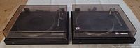 Both Dual 505-2 turntables with lids closed