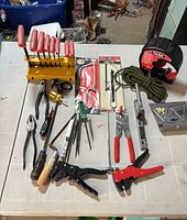 All items laid out for overview