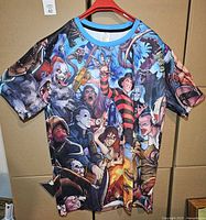 Front view of T-shirt displaying full graphic