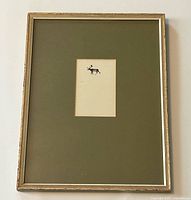 Full view of framed and matted print