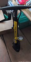 Full view of Topeak JoeBlow Sport pump standing upright