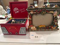 Music box and photo frame front view