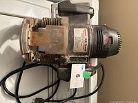 Top view of Craftsman electronic plunge router with cord