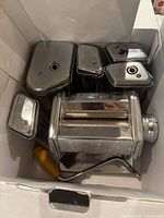 Boxed Grand pasta machine with attachments in carton