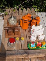 Overview of entire assortment on table