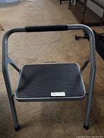 Full view of folded step stool