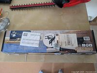 Closed box showing TygerClaw branding and specs label