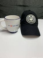 Cap and mug side by side showing overall lot