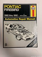 Front cover showing title, model years and cutaway illustration