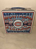 Front view showing Montreal Canadiens graphics