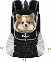 Stock image of Pawaboo carrier showing dog in front-facing position