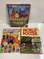 All three soccer books front covers