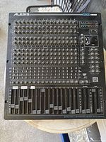 Top view of Alesis 1622 mixer showing full control surface