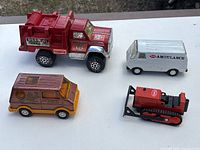 All four vehicles together