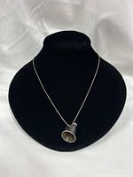 Full view of necklace on display bust