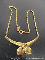 Full view of Trifari gold-tone necklace