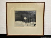 Full view of framed artwork