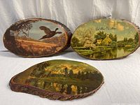 All three wood plaques overview