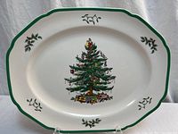 Front view of entire platter showing pattern and rim