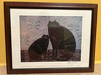 Front view of framed Warren Kimble print