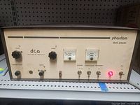 Front panel showing controls, meters, branding