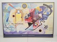 Full view of Kandinsky Yellow-Red-Blue framed print