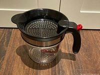 Separator front view with strainer attached