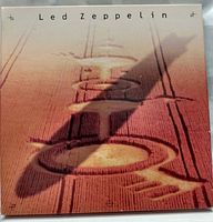 Front of slipcase showing crop-circle artwork and Led Zeppelin text