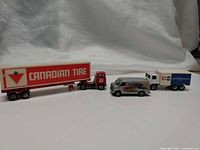 Group shot of all three die-cast vehicles