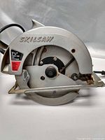 Left side view of Skil SkillSaw 574C circular saw with blade installed