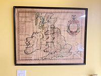 Full framed map on wall