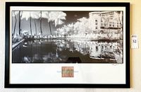 Front view of framed Geir Jordahl Waikiki print