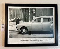 Full view of framed Elliott Erwitt Personal Exposures signed print
