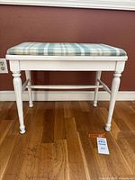 Full view of bench front, shows style and paint finish