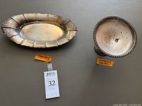 Front view of both sterling pieces