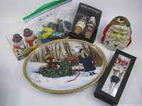 Group shot of all six Christmas items