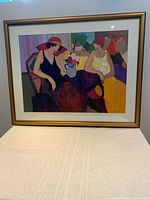 Front view of framed print showing composition, mat and frame