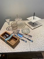 Group shot of all items on table