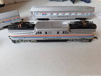Amtrak GG1 locomotive #905 front and Observation car in background