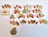 All pins laid out for overview