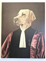 Front view of entire framed canvas print