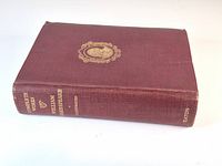 Spine view showing burgundy cloth, gilt titles and Eaton imprint