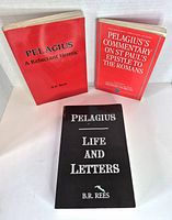 Front covers of all three Pelagius books