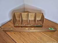 Level and filer side by side showing overall condition