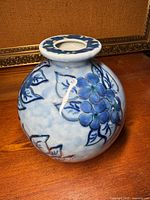 Front view showing floral design and form