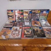 All 15 sealed PC games displayed
