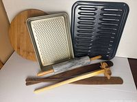 All seven kitchen items arranged for overview