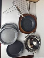 All cookware items group shot